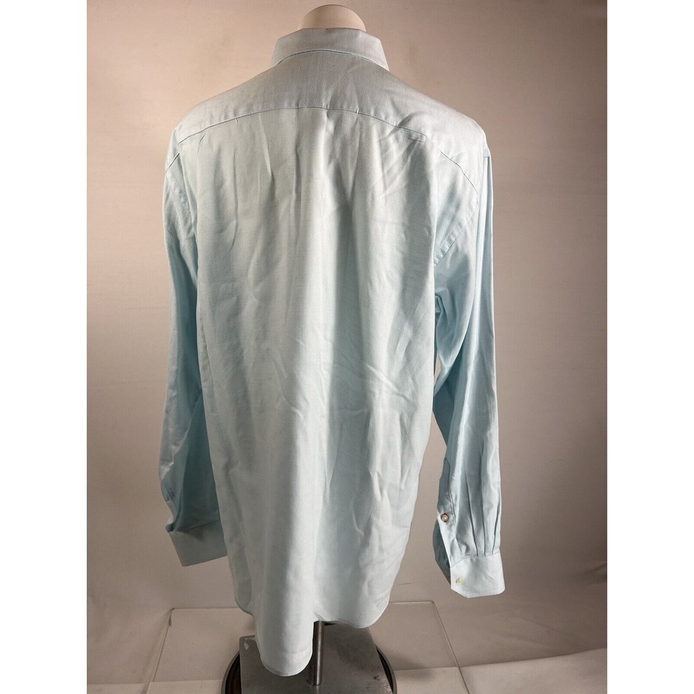 Island Dress Shirt Mens 16 Tommy Bahama Blue Long Sleeve Button Front Casual - Picture 5 of 12